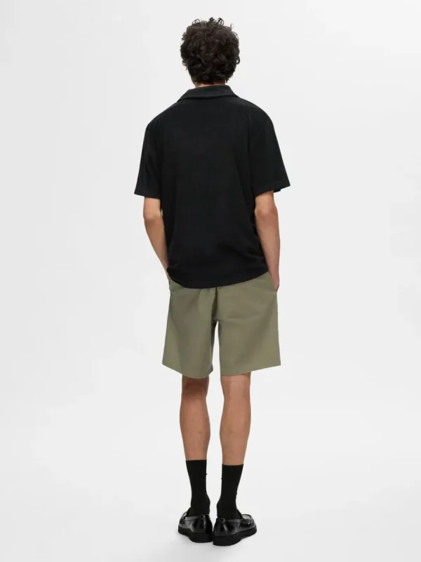 SELECTED FROTTÉTYG PIKÉTRÖJA Black Online