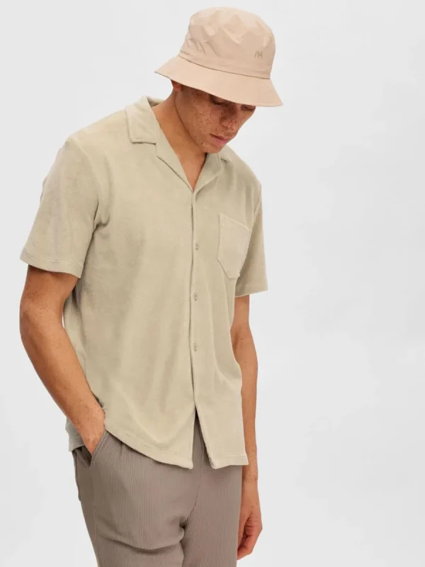 SELECTED FROTTÉTYG SKJORTA Beige Outlet