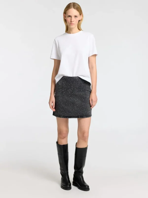 SELECTED GLANSIG JEANSKJOL Black Fashion