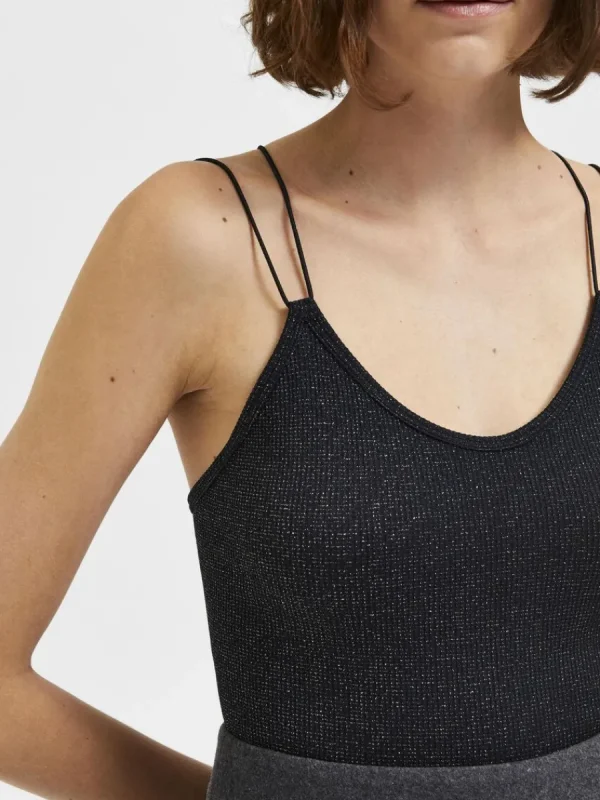 SELECTED GLITTER BODY Black Best