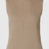 SELECTED GLITTER ÄRMLÖS TOPP Brown Shop
