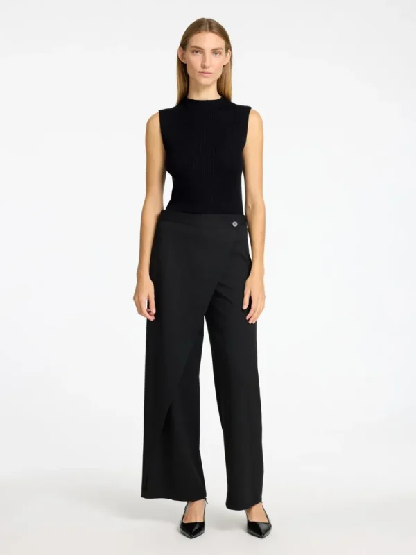 SELECTED GLITTER ÄRMLÖS TOPP Black Cheap