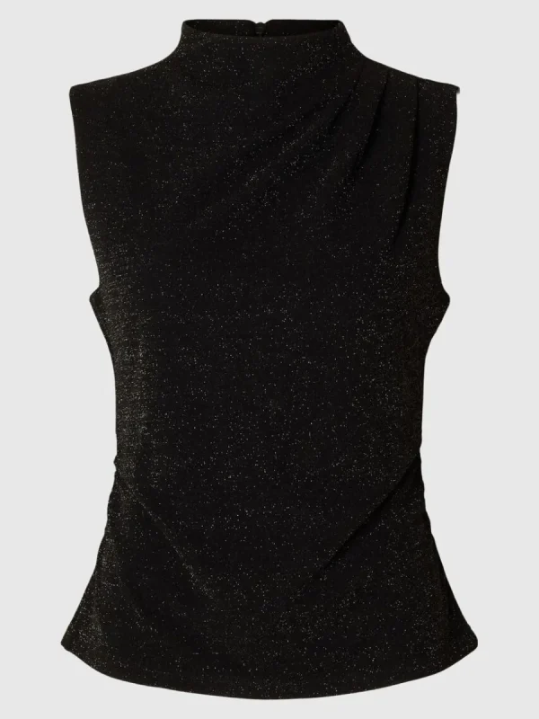 SELECTED GLITTER ÄRMLÖS TOPP Black Best Sale