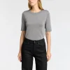 SELECTED GLITTER STICKAD TOPP Grey Store