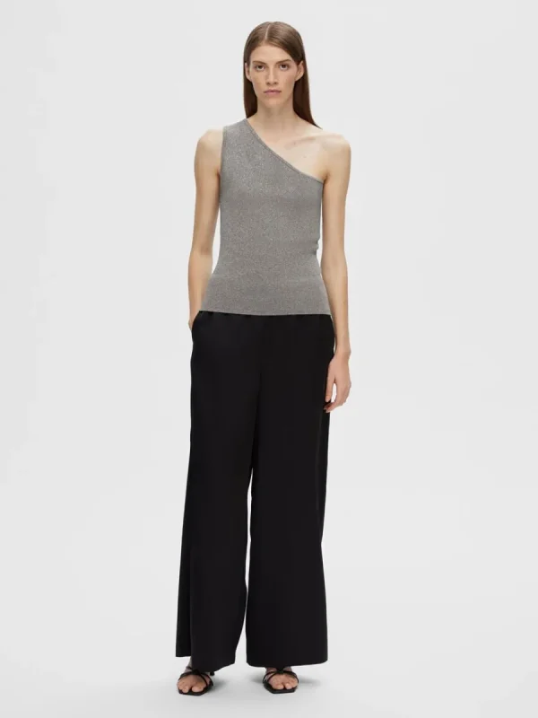 SELECTED GLITTER TOPP Grey Hot