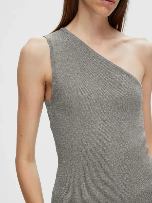 SELECTED GLITTER TOPP Grey Hot