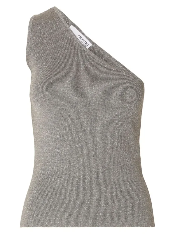 SELECTED GLITTER TOPP Grey Hot