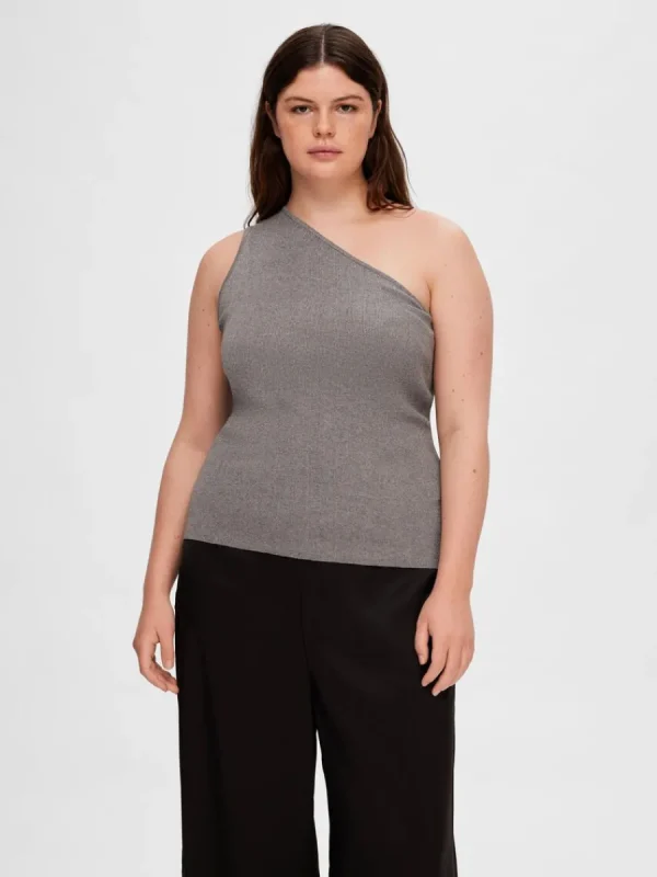 SELECTED GLITTER TOPP Grey Hot