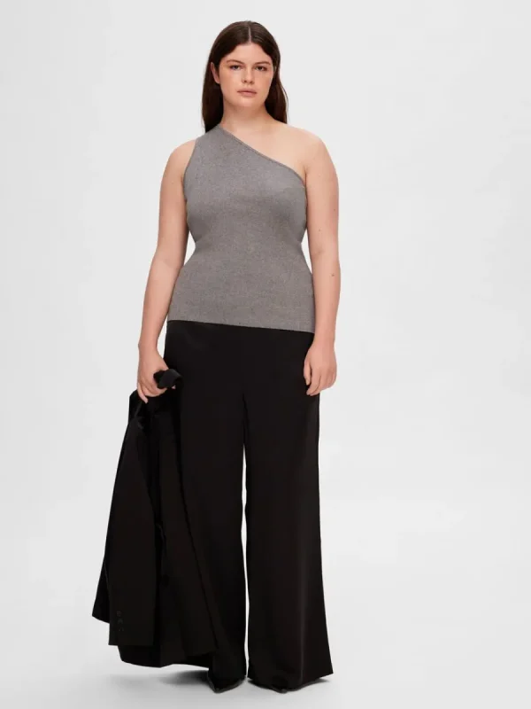 SELECTED GLITTER TOPP Grey Hot