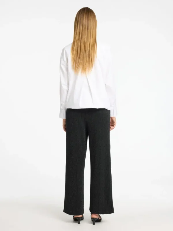 SELECTED GLITTRIGT BYXOR MED HÖG MIDJA Black Discount