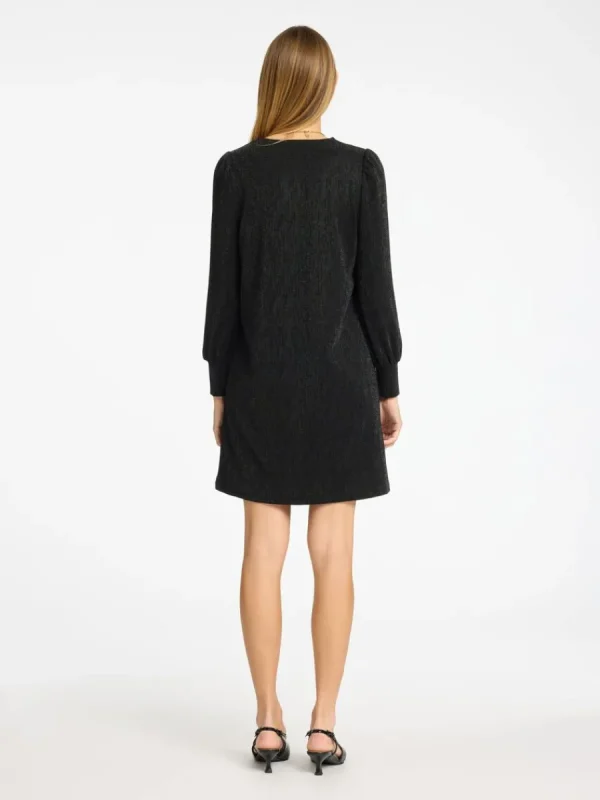 SELECTED GLITTRIGT KORT KLÄNNING Black Hot