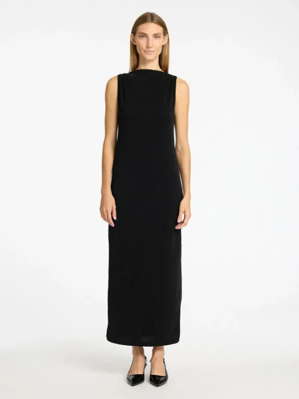 SELECTED GLITTRIGT MAXIKLÄNNING Black Cheap