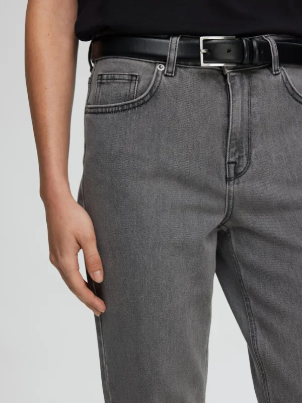 SELECTED GRÅ STRAIGHT FIT-JEANS Grey New
