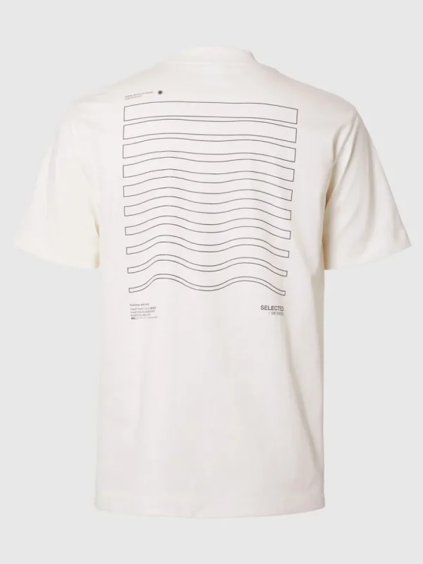 SELECTED GRAFISKT TRYCK T-SHIRT White Store