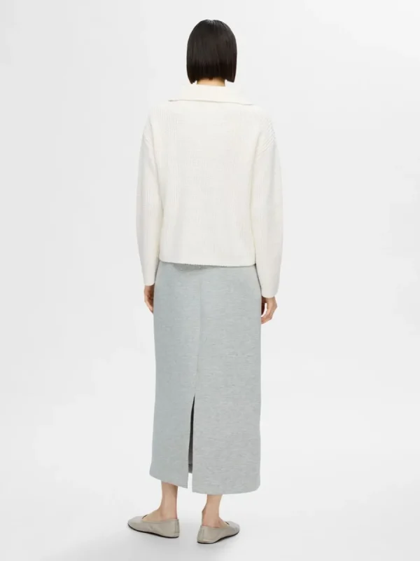 SELECTED HALVLÅNGT BLIXTLÅS TRÖJA White Cheap