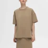 SELECTED HALVPOLO T-SHIRT Brown Online