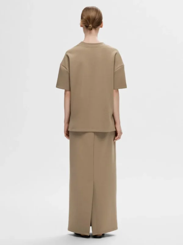 SELECTED HALVPOLO T-SHIRT Brown Online