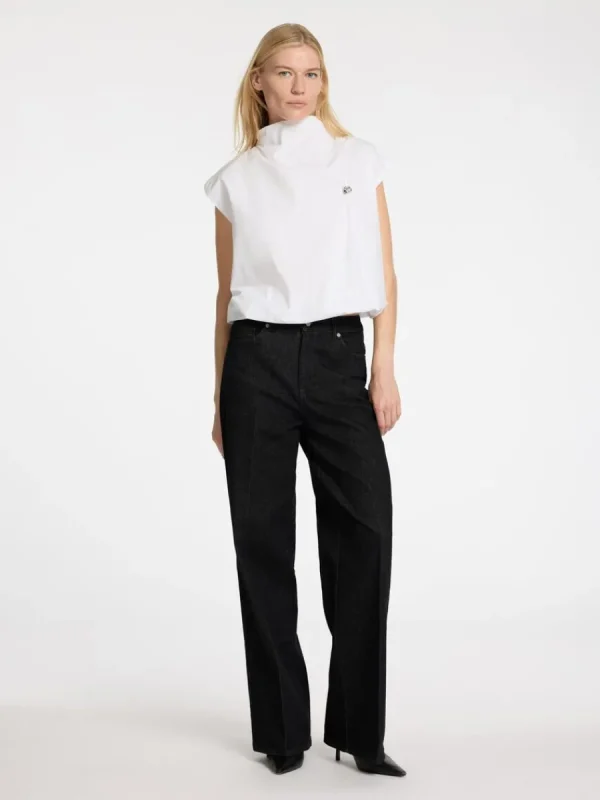 SELECTED HÖG HALS BESKUREN TOPP White Cheap