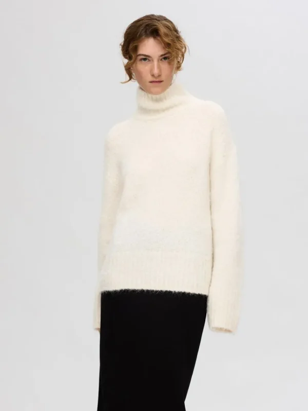 SELECTED HÖG HALS TRÖJA Beige Store