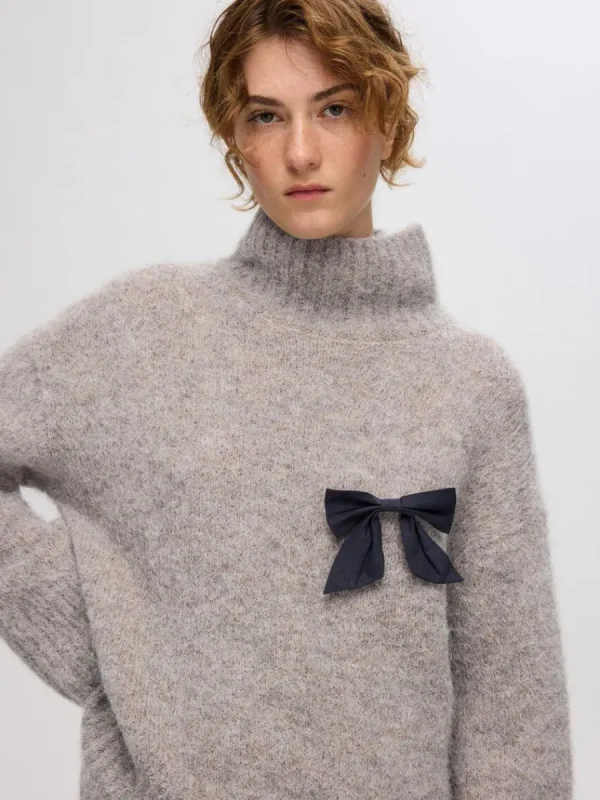 SELECTED HÖG HALS TRÖJA Grey Discount