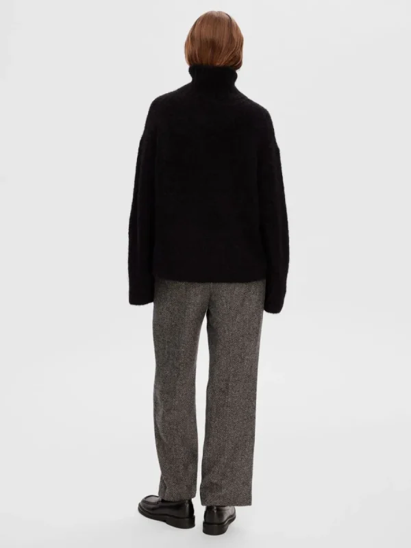 SELECTED HÖG HALS TRÖJA Black Store