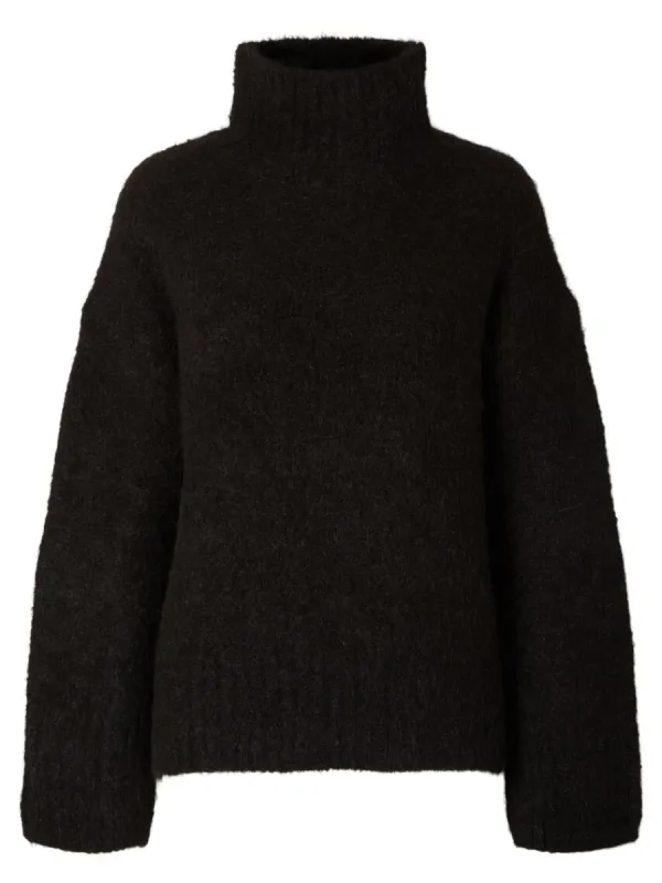 SELECTED HÖG HALS TRÖJA Black Store