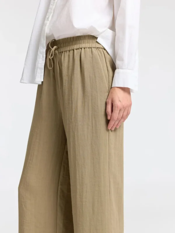 SELECTED HÖG MIDJA BYXOR Brown Clearance