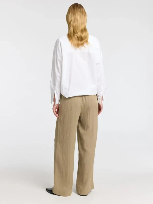 SELECTED HÖG MIDJA BYXOR Brown Clearance
