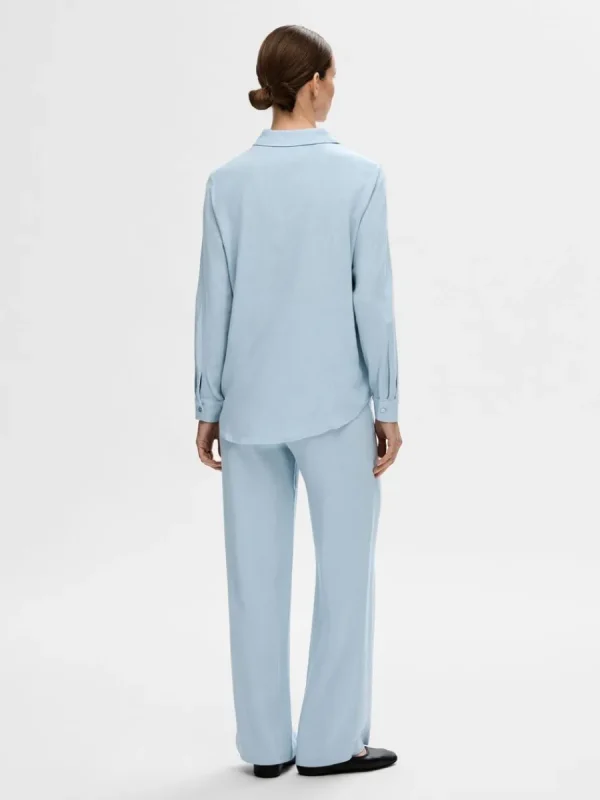 SELECTED HÖG MIDJA BYXOR Blue Best Sale