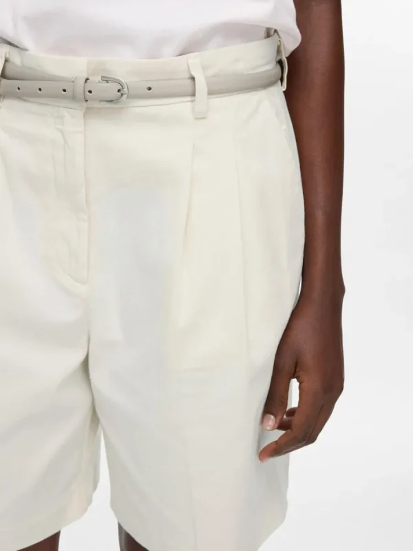 SELECTED HÖG MIDJA CHINOSHORTS Beige Cheap