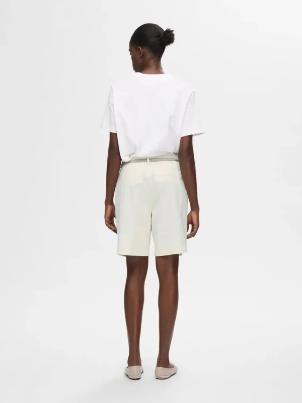 SELECTED HÖG MIDJA CHINOSHORTS Beige Cheap