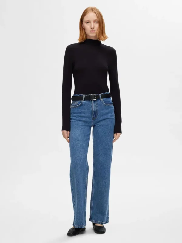 SELECTED HÖG MIDJA JEANS MED VIDA BEN Blue Online