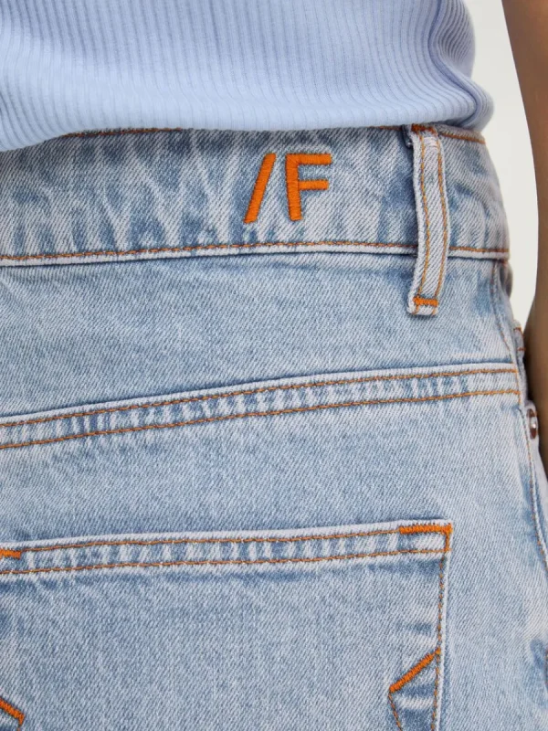 SELECTED HÖG MIDJA JEANSSHORTS Blue Store