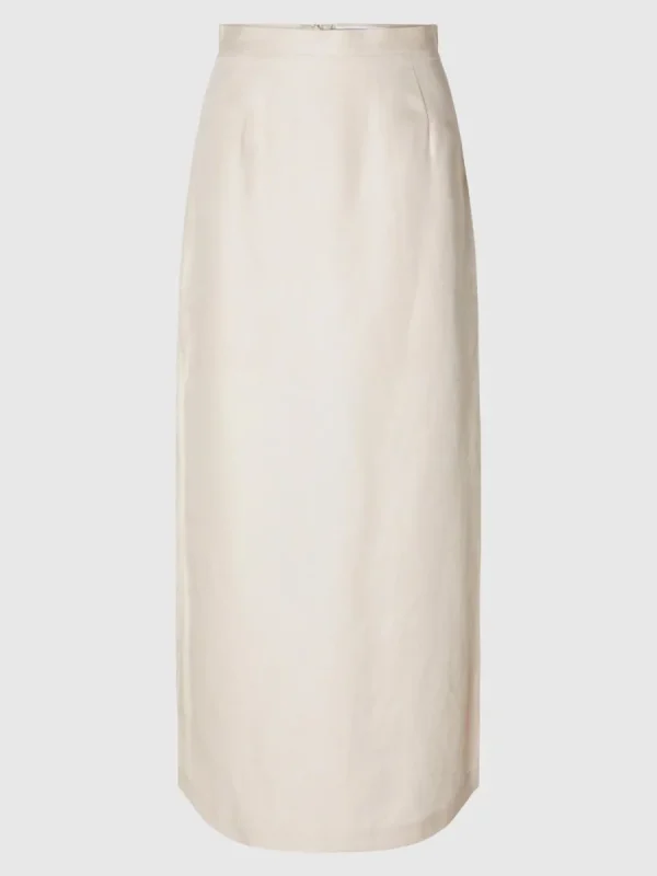 SELECTED HÖG MIDJA MAXIKJOL Beige Cheap