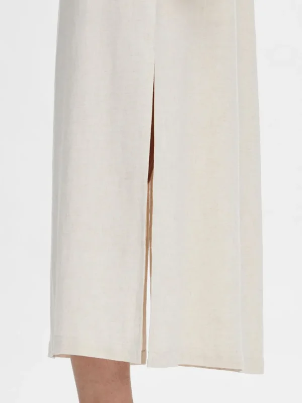 SELECTED HÖG MIDJA MAXIKJOL Beige Shop