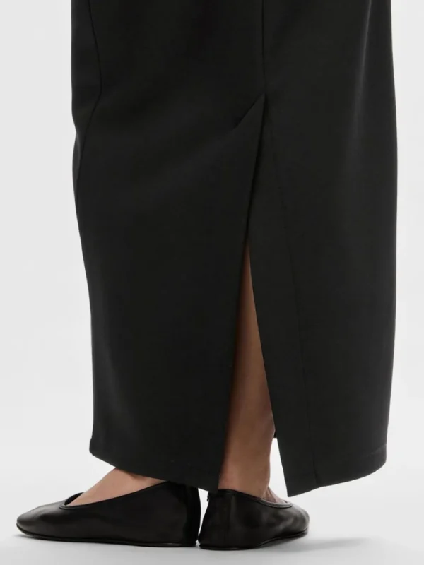 SELECTED HÖG MIDJA MAXIKJOL Black Cheap