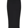 SELECTED HÖG MIDJA MIDIKJOL Black Online