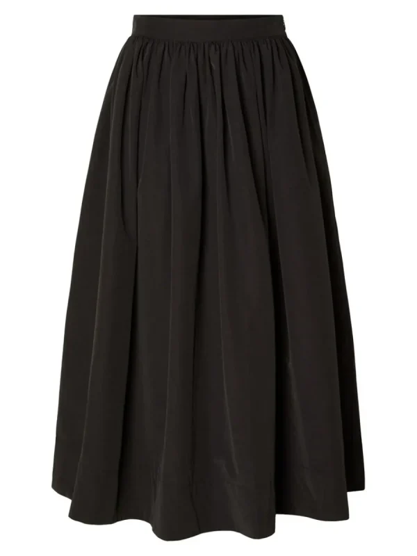 SELECTED HÖG MIDJA MIDIKJOL Black Fashion