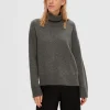 SELECTED HÖGHALSAD TRÖJA Grey Best