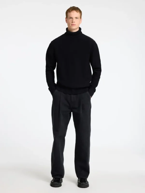 SELECTED HÖGHALSAD TRÖJA Black Fashion