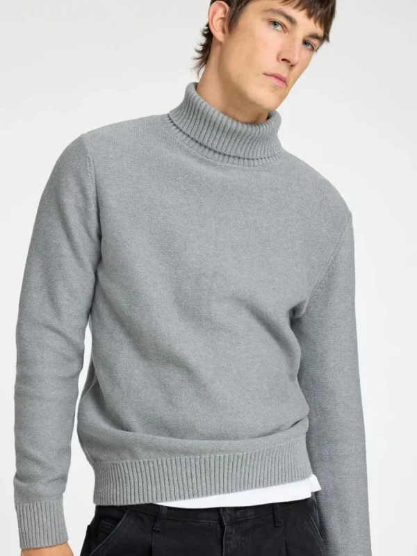 SELECTED HÖGHALSAD TRÖJA Grey Fashion