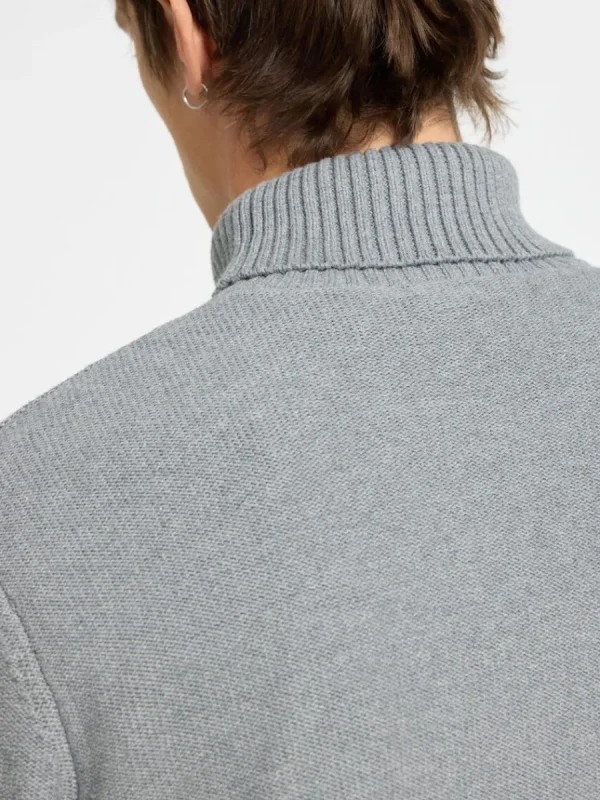 SELECTED HÖGHALSAD TRÖJA Grey Fashion