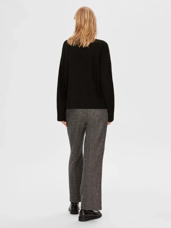 SELECTED HÖGHALSAD TRÖJA Black Online