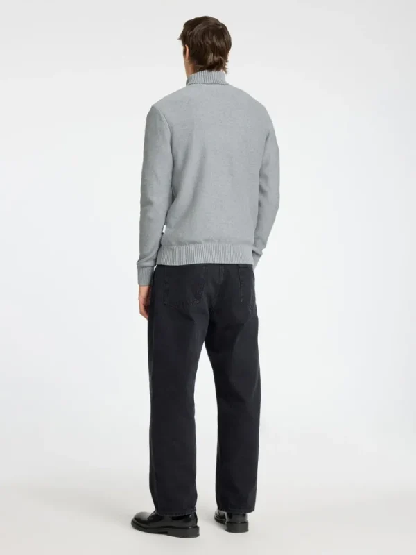 SELECTED HÖGHALSAD TRÖJA Grey Fashion