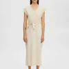 SELECTED HOLKÄRM MIDIKLÄNNING Beige Clearance