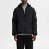 SELECTED HUVFÖRSEDD PUFFERJACKA Black Best Sale