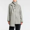 SELECTED INBYGGD HALSDUK JACKA Grey Store