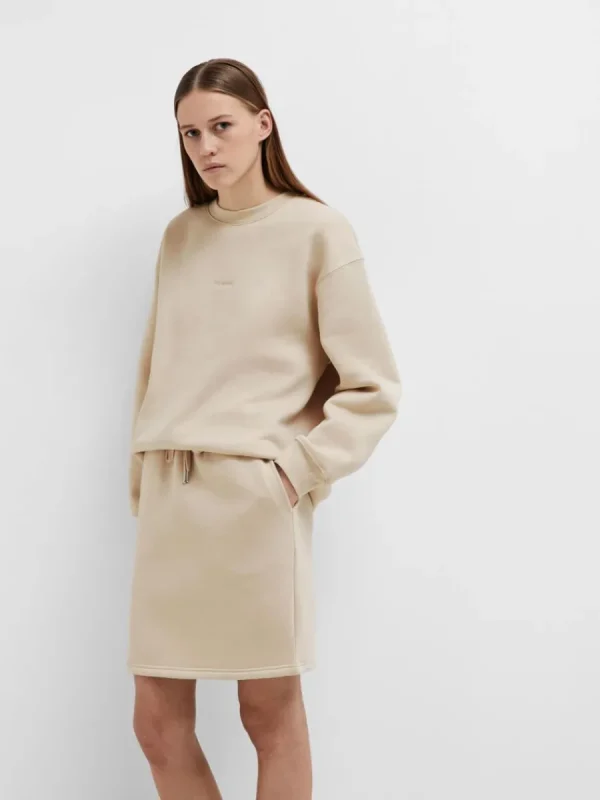 SELECTED JERSEY MINIKJOL Beige Fashion