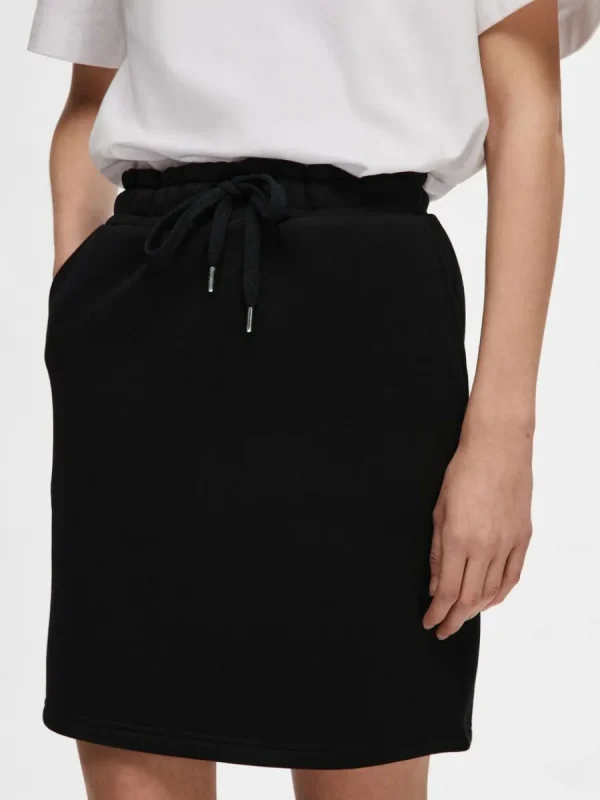 SELECTED JERSEY MINIKJOL Black Cheap