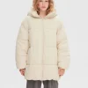SELECTED JUSTERBAR PUFFERJACKA Beige Clearance